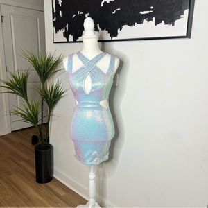 Mermaid Color Mini Dress